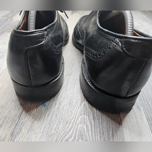 Allen Edmonds Chester shoes Black Oxford wingtips Black Men's 7.5 - Picture 9 of 12